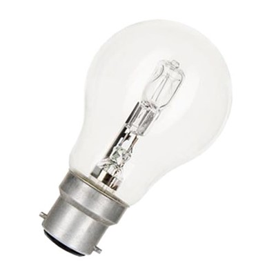 Lamp Source | Energy Saving Halogen GLS 18w BC Clear