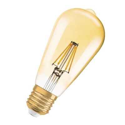 Osram | 4052899 972360 | LED Filament ST64 7.5w ES Warm White Gold Dimmable