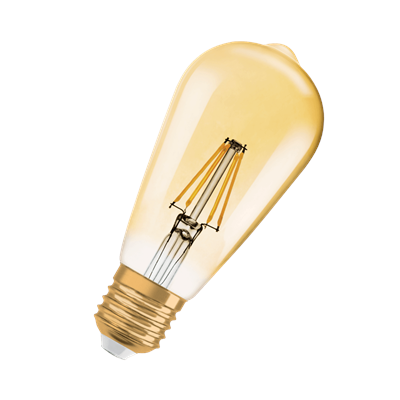 LEDVANCE | 4099854081514 | LED Filament ST64 6.5w ES Warm White Dimmable