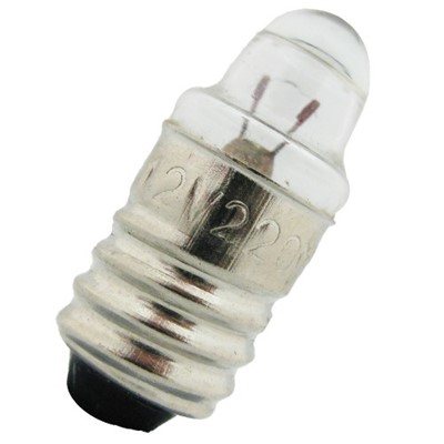 Lamp Source | E10 Lens End Torch Bulb 1.2v 0.26w 220mA