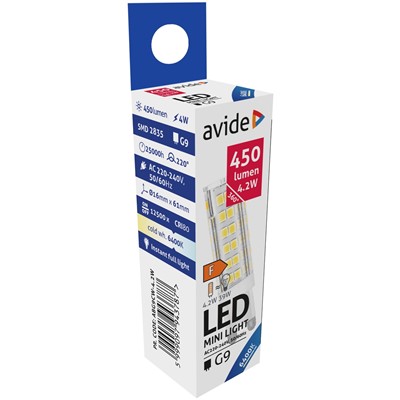 Avide | ABG9CW-4.2W | LED Halopin 4.5w G9 Daylight